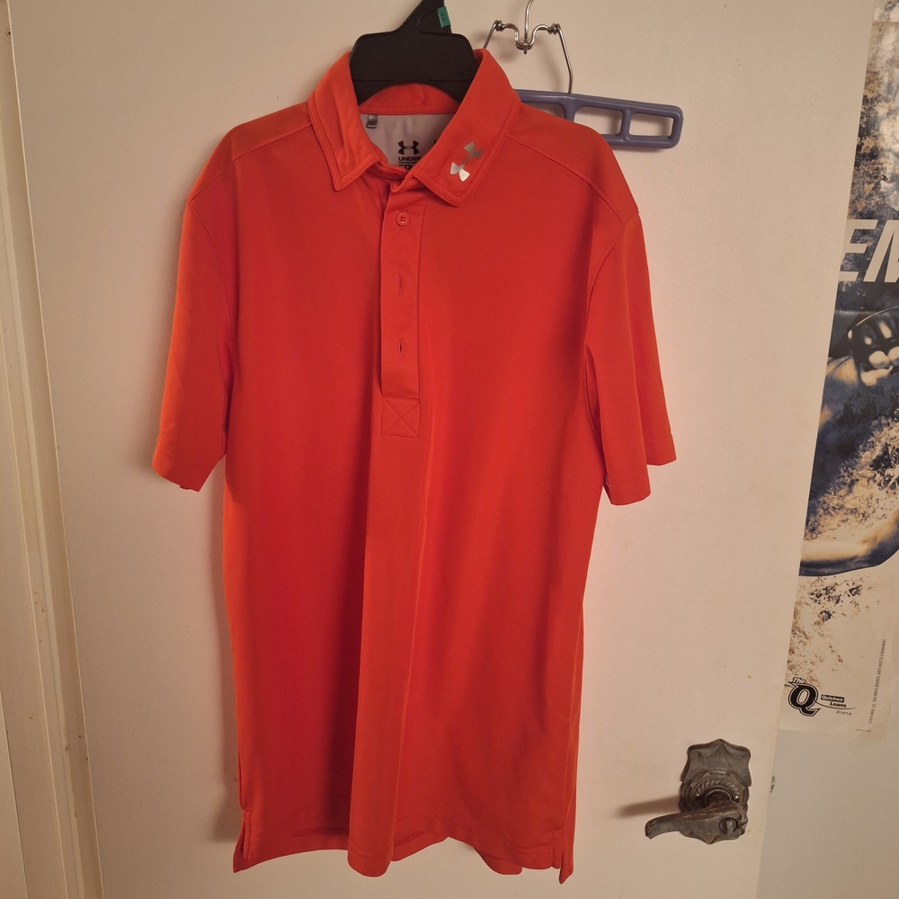 Under Armour Men's Bright Orange Polo